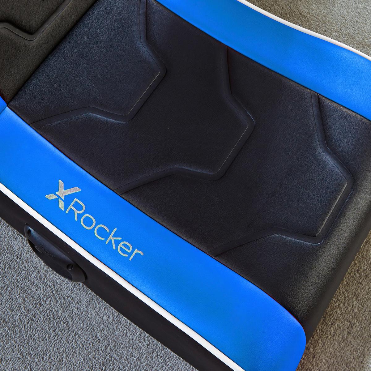 Gamingsessel Shadow 2.0 ca. 42x64x75 cm Blau/Weiß/Schwarz - Blau, MODERN, Textil (42/64/75cm) - X Rocker