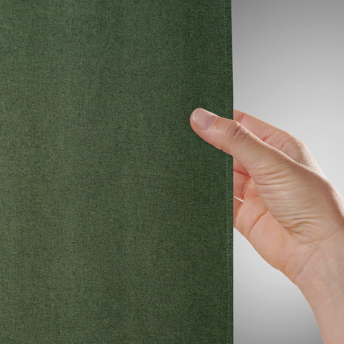 Fertigvorhang Ulrich In Dunkelgrün Ca. 135x300cm - Dunkelgrün, Modern, Textil (135/300cm) - Modern Living