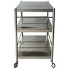 SERVERINGSVAGN SANDRO -EXKLUSIV- - silver/svart, Klassisk, metall/plast (95/88/55cm) - Mömax