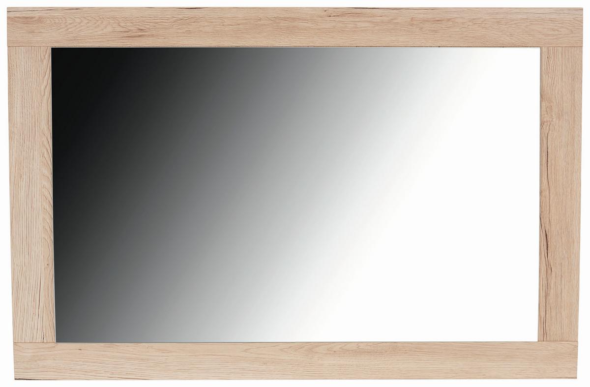 Zidno Ogledalo Malta - boje hrasta, Moderno, drvni materijal (95/68/2,1cm) - Modern Living