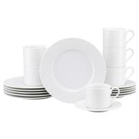 SERWIS KAWOWY 24640 POLO - biały, Basics, ceramika - Creatable