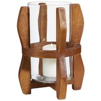 LATARENKA 1028PGN - brązowy, Natur, drewno/szkło (14/20cm) - Ambia Home
