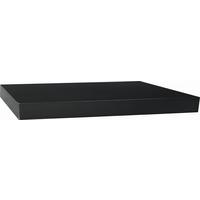 Poliță de perete Simple - negru, Modern, material pe bază de lemn (80/3,8/23,5cm) - Modern Living