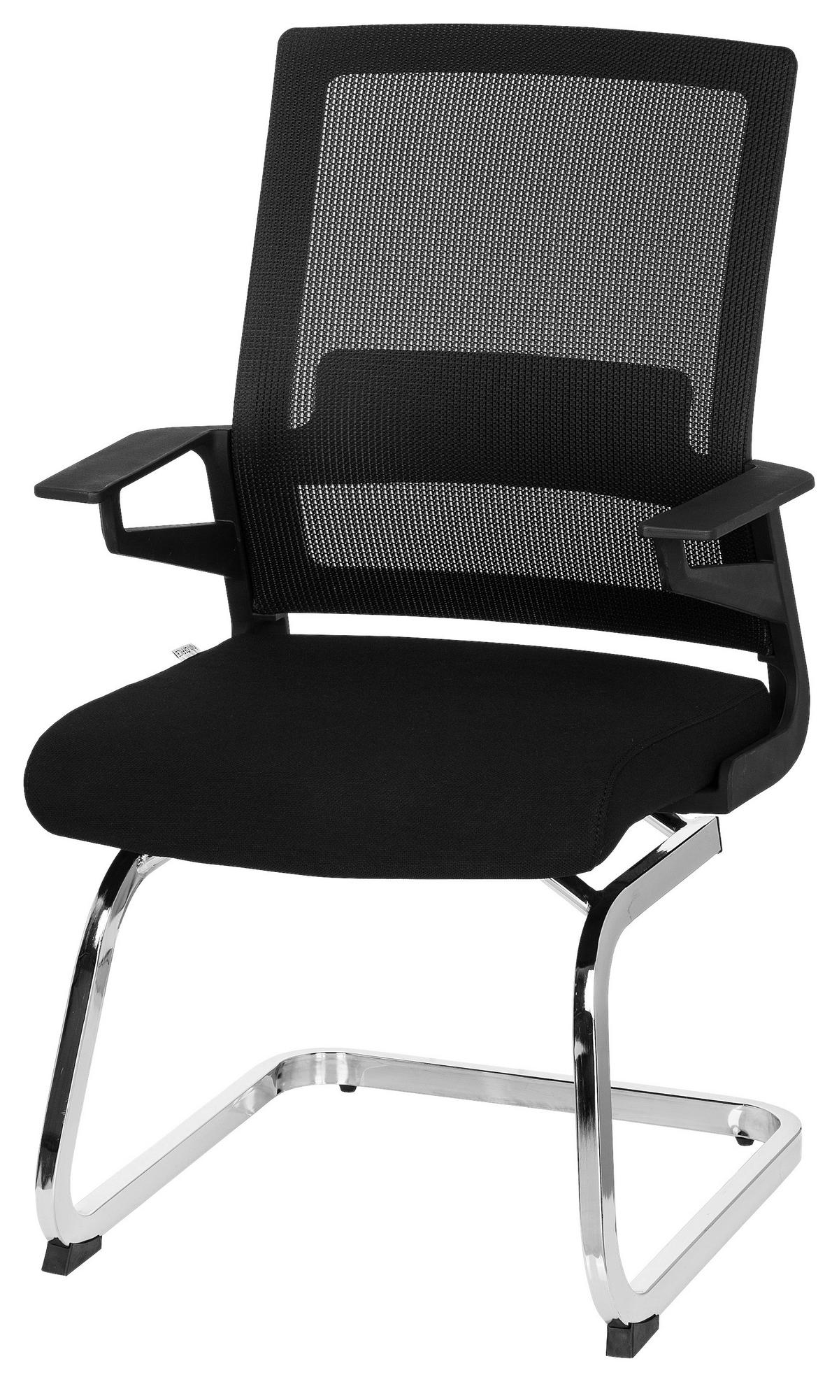 Konferenčni Stol Inventor V, Črna - barve kroma/črna, Moderno, kovina/umetna masa (59/95/54cm) - MID.YOU