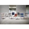 STOL LEA - beige/svart, Modern, metall/trä (51/82/63cm) - Bessagi Home