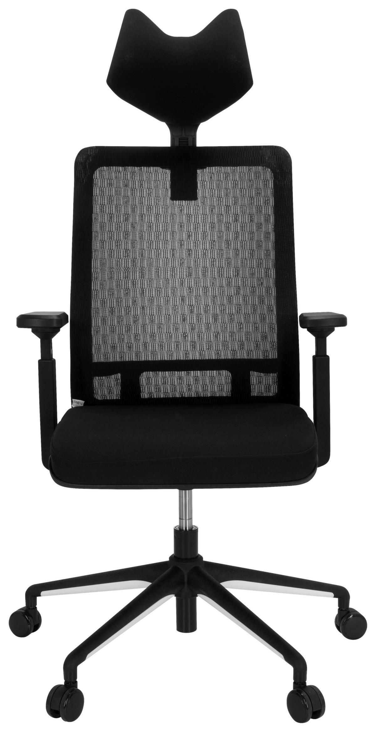 Pisarniški Stol Skate Ma, Črna - črna, Moderno, umetna masa/tekstil (62/146/63cm) - MID.YOU