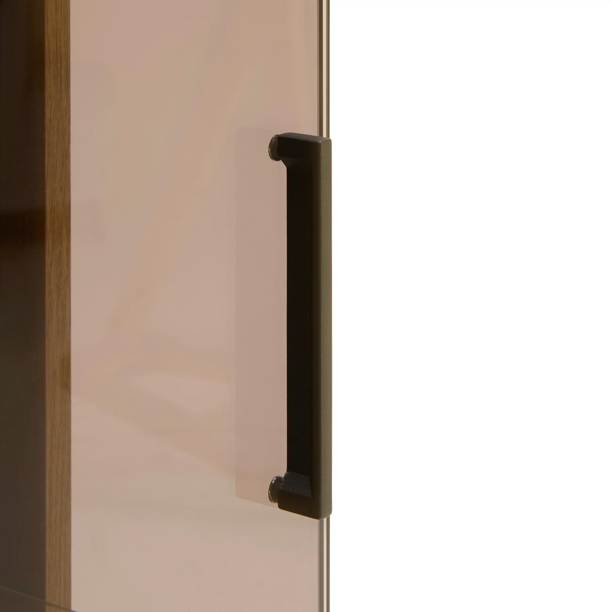 Vitrine Alameda Eichefarben - Eichefarben/Anthrazit, MODERN, Glas/Holzwerkstoff (55/208/38cm) - Mömax