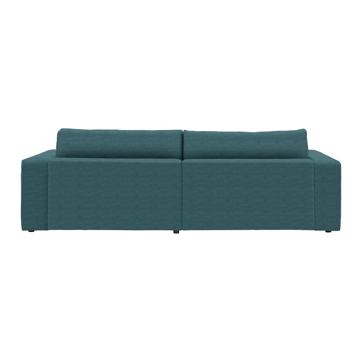 Ecksofa Fabiona rechts Petrol - Petrol/Schwarz, Modern, Holz/Kunststoff (268/85/194cm) - Premium Living