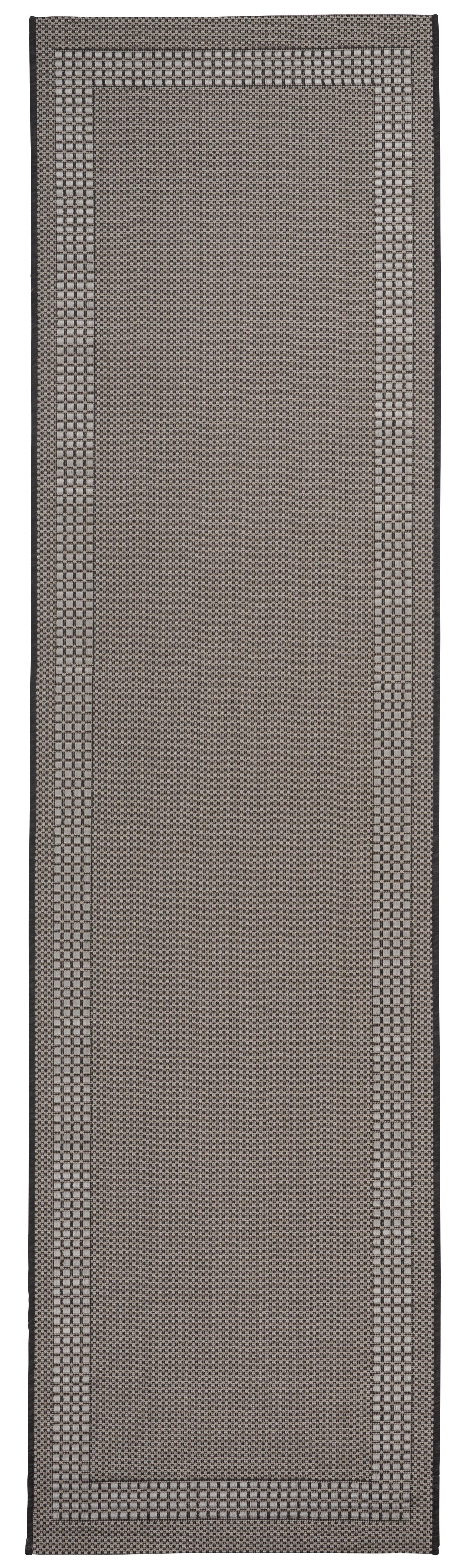 Ravno Tkana Preproga Naomi 2 -Akt- - antracit, Konvencionalno, tekstil (80/290cm) - Modern Living