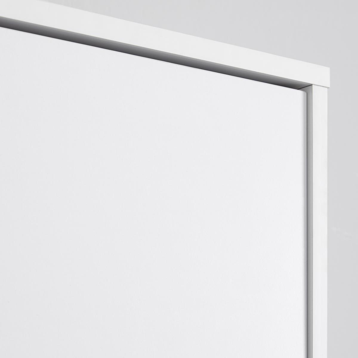 Drehtürenschrank Ludo Weiß ca. 60x180x40 cm - Weiß/Naturfarben, MODERN, Holz/Metall (60/180/40cm) - Bessagi Home