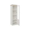 VITRINSKÅP KORSIKA -EXKLUSIV- - vit/svart, Romantik / Lanthus, metall/trämaterial (58,1/195/43cm) - Mömax