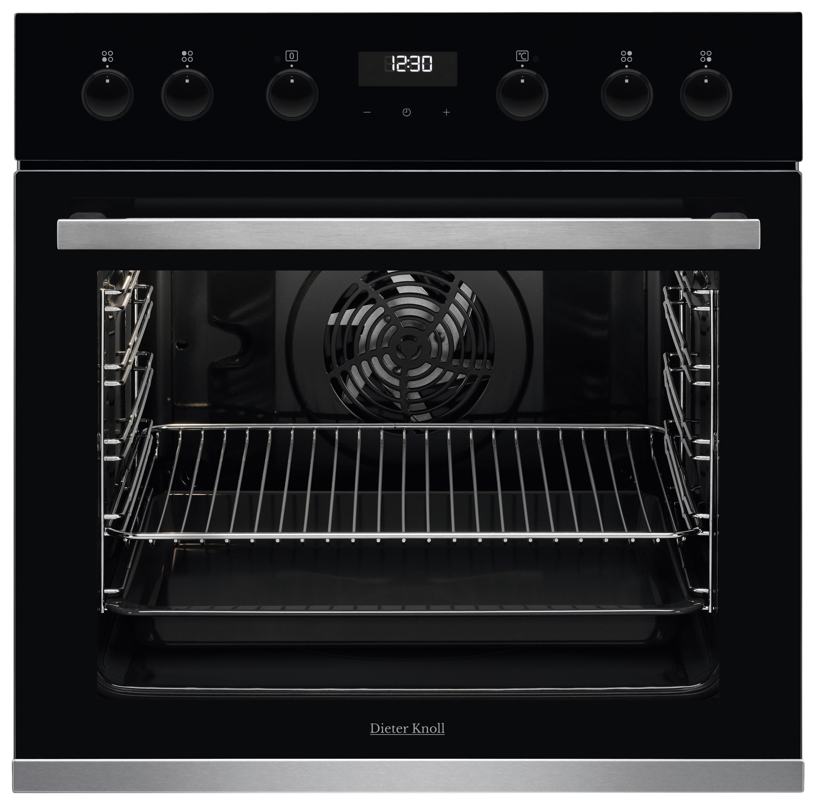 Einbauherd DKU35907XK - Edelstahlfarben/Schwarz, Basics, Metall (59,4/59,4/56,8cm) - Dieter Knoll