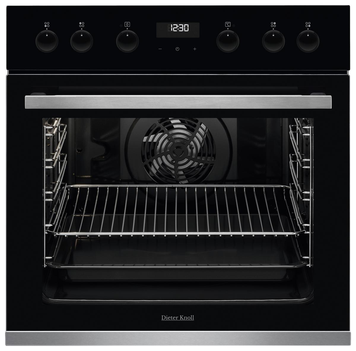 Einbauherd DKU35907XK - Edelstahlfarben/Schwarz, Basics, Metall (59,4/59,4/56,8cm) - Dieter Knoll