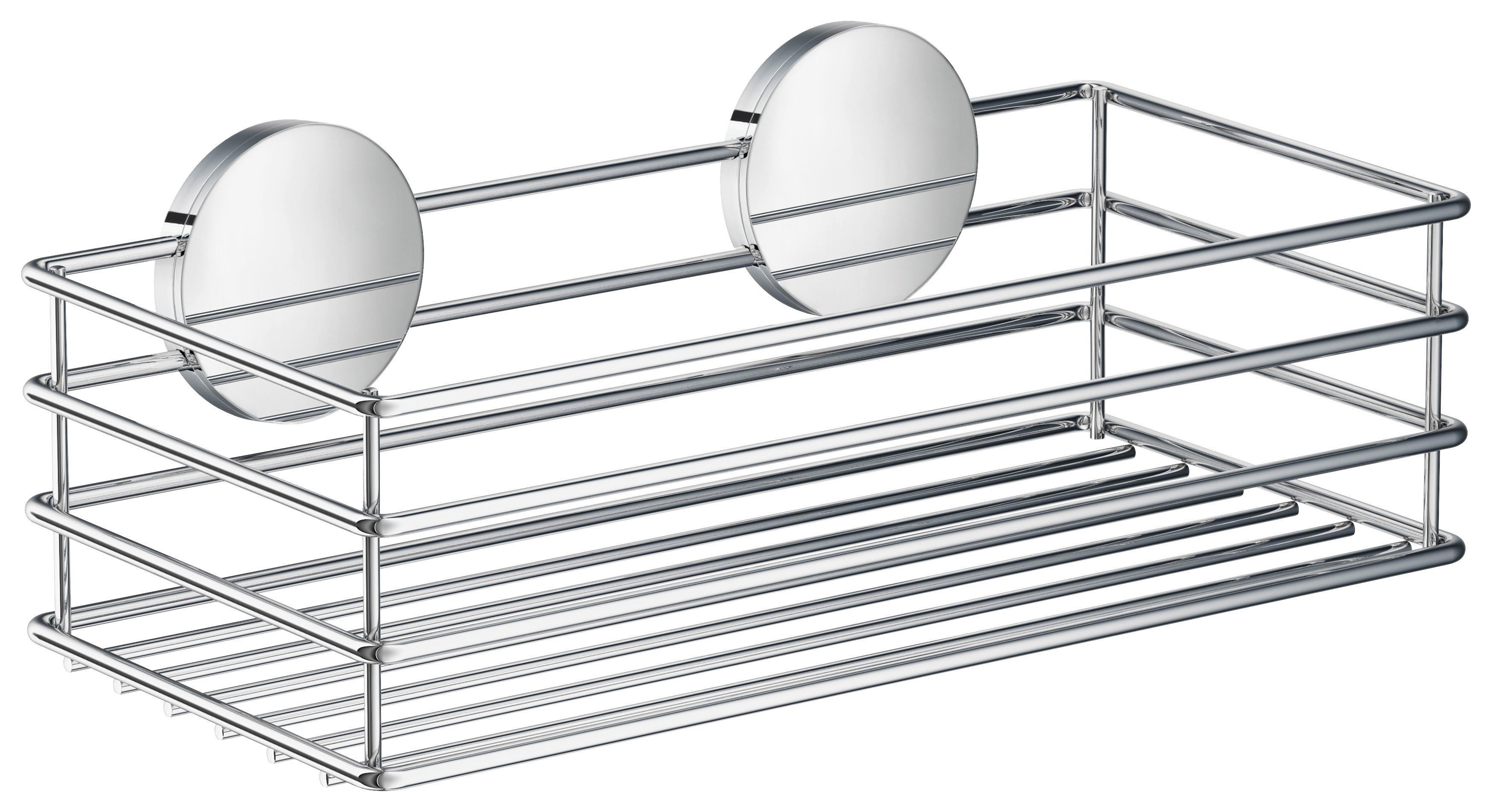 KOSZYK PRYSZNICOWY BESLAGSBODEN - kolor chromowy, Basics, metal (25/5/12cm)