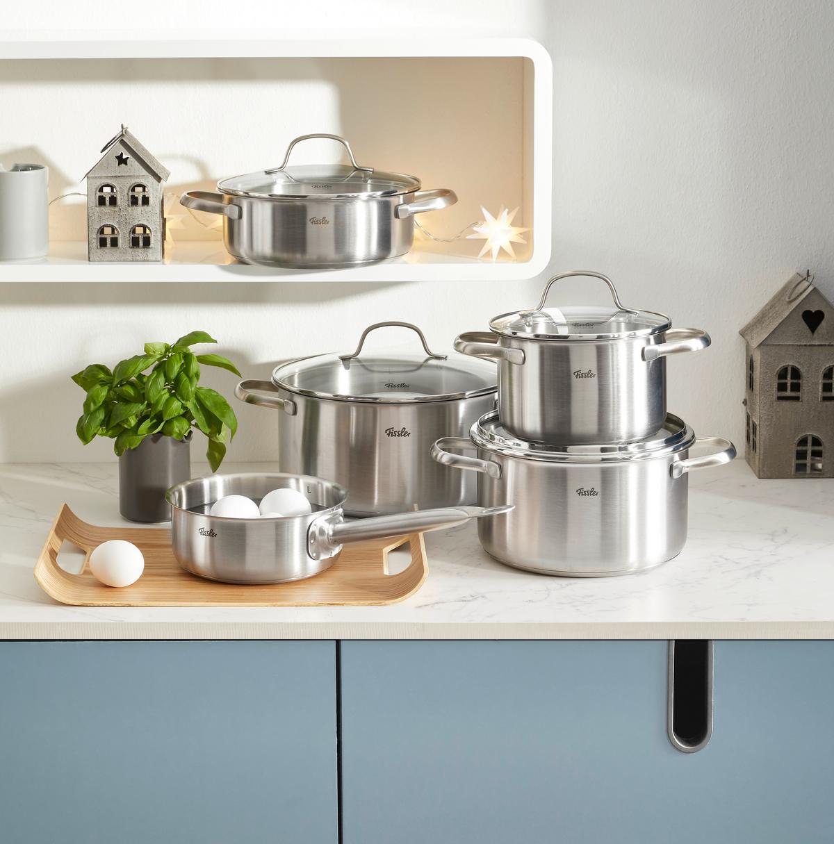 ZESTAW GARNKÓW 0401150500070 FISSLER - kolor srebrny, Basics, metal - Fissler