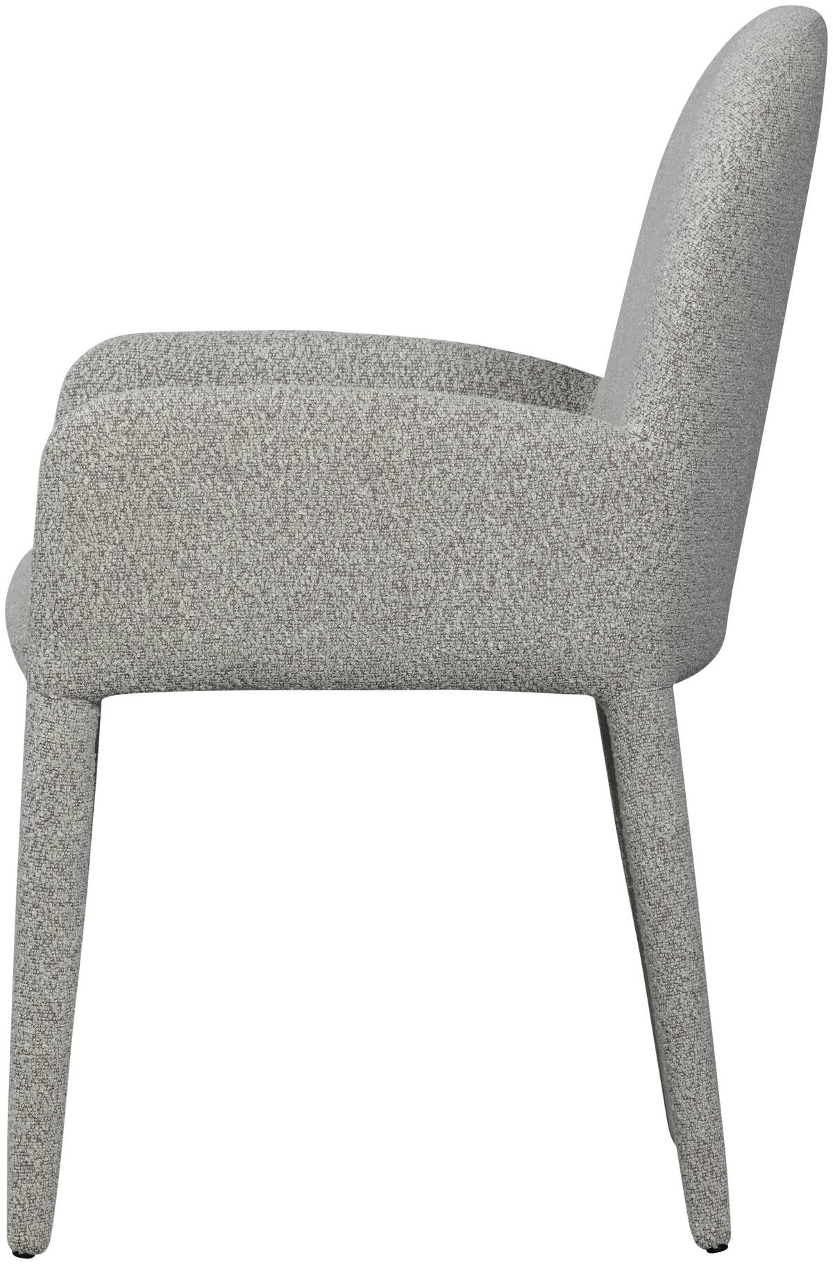 Armlehnstuhl Elegance Greige Bouclé - Greige, Design, Textil (54/83/57cm) - Livetastic