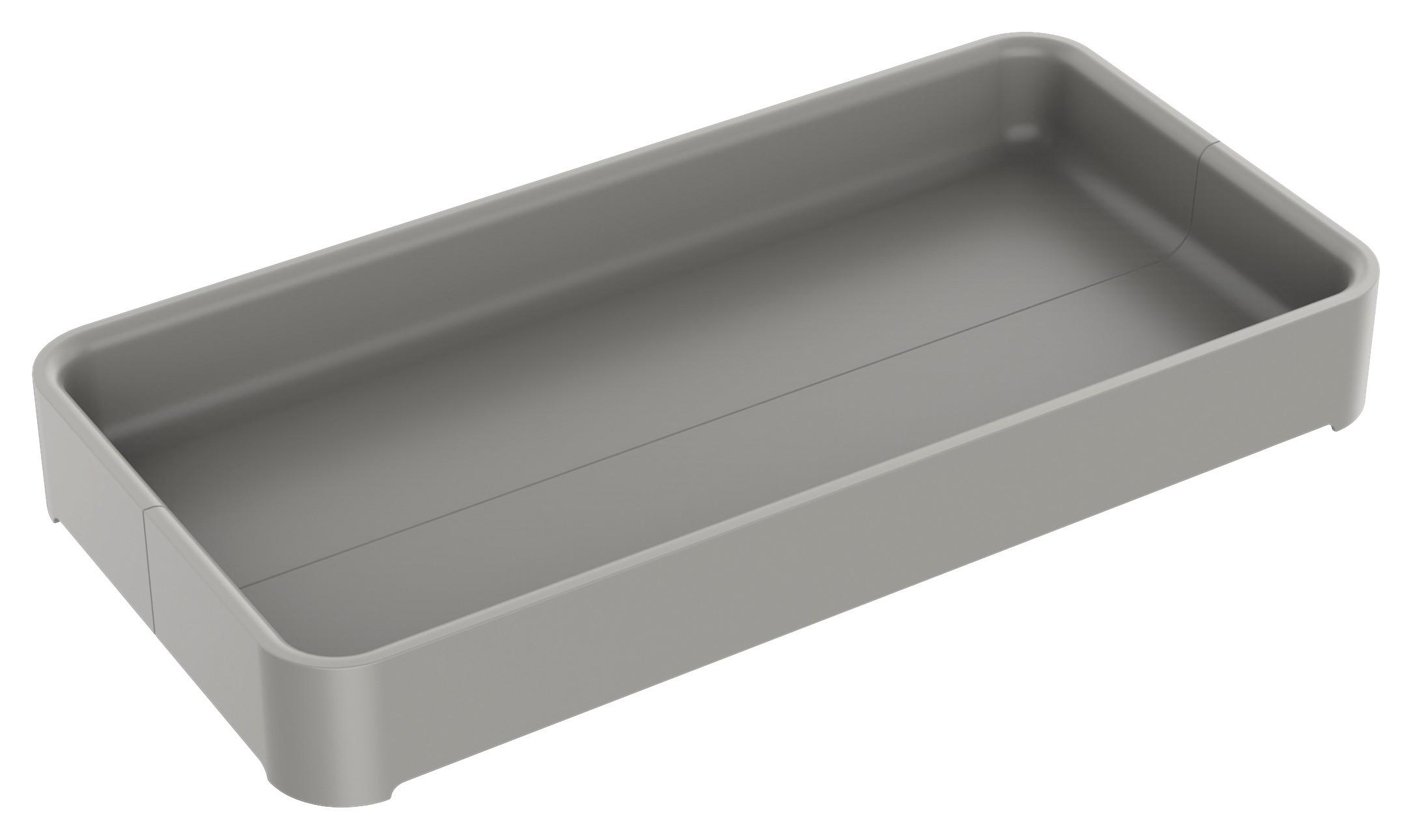 BESTECKEINSATZ LIS -EXT- - Grau, MODERN, Kunststoff (38,1/19,1/4,8cm) - Mömax