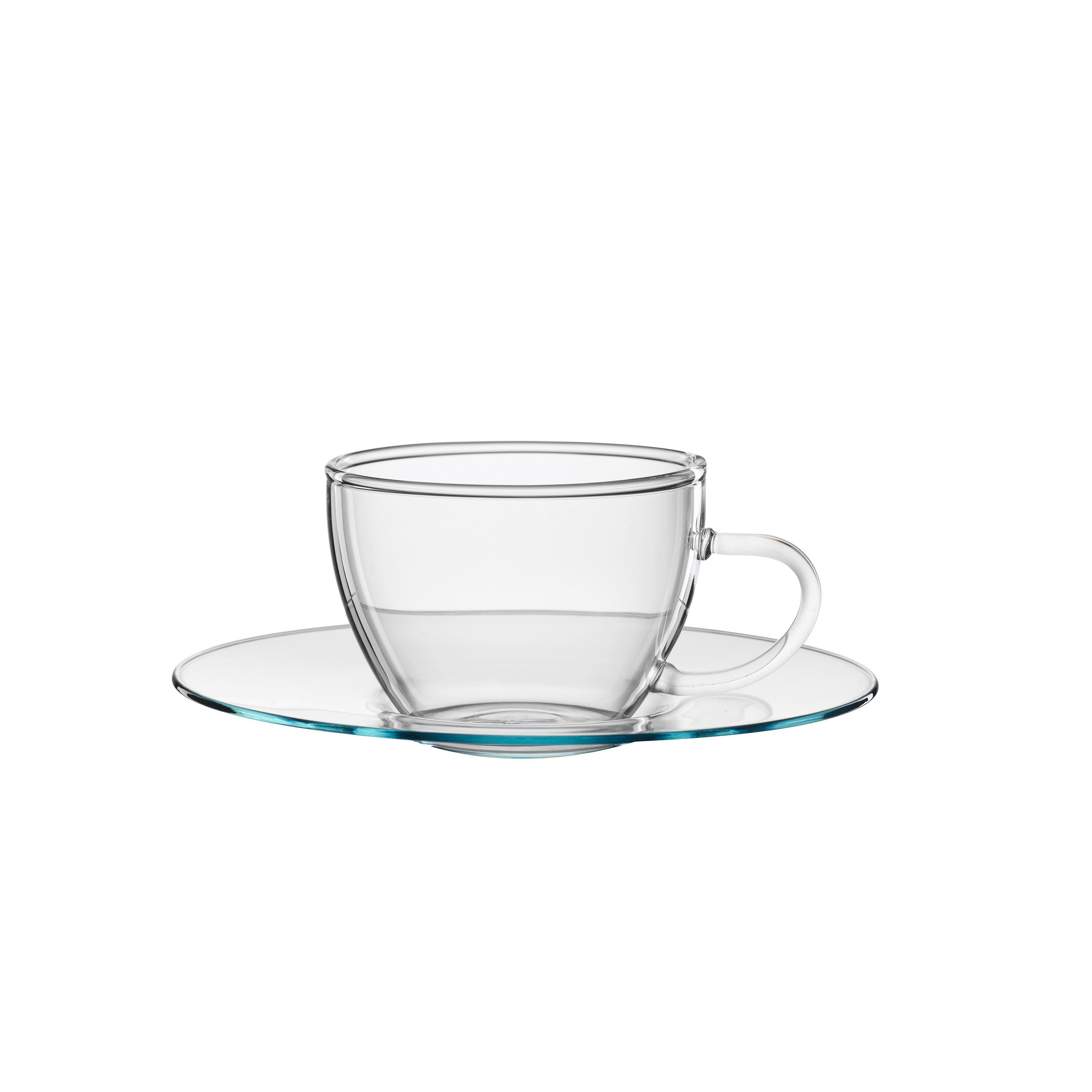 Espressotasse mit Untertasse Tea&Coffee ca. 100ml - Klar, Basics, Glas (0,1l) - Bohemia