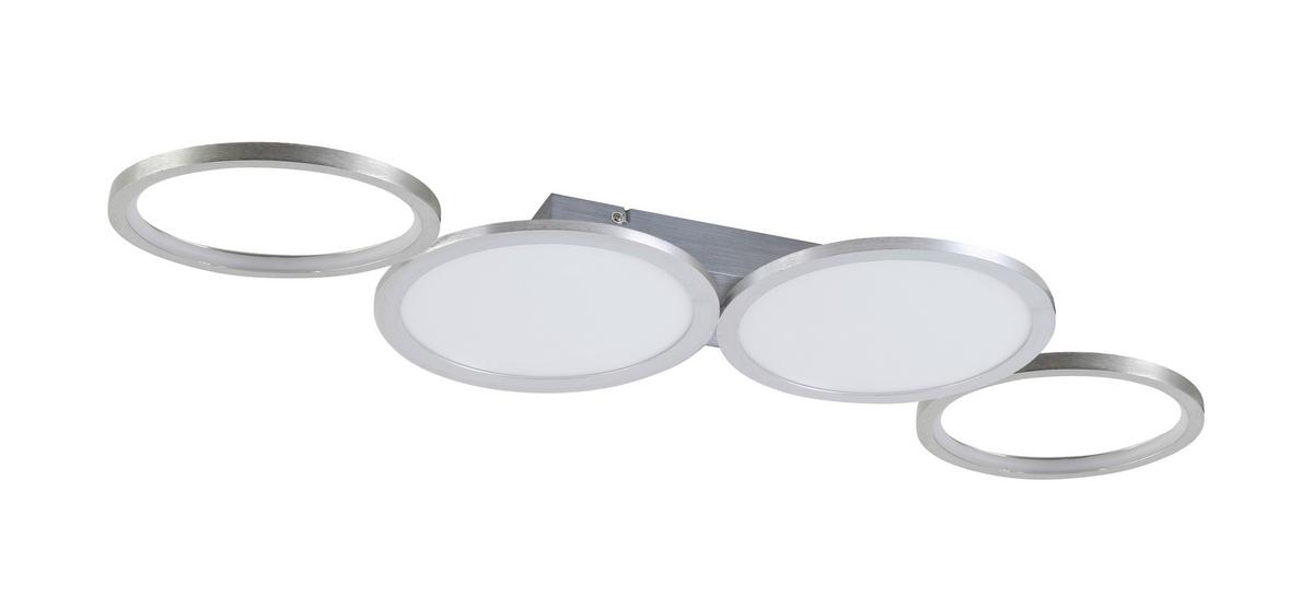 LAMPA SUFITOWA LED C13989L - kolor aluminiowy, Design, tworzywo sztuczne/metal (91/34/6cm) - Novel