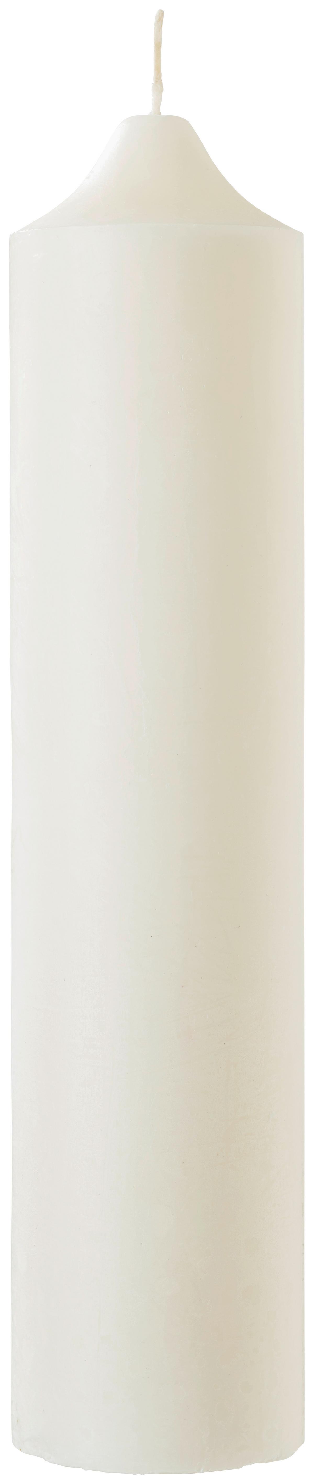 Lumânare coloană Organic - alb (10/45cm) - ecoTree