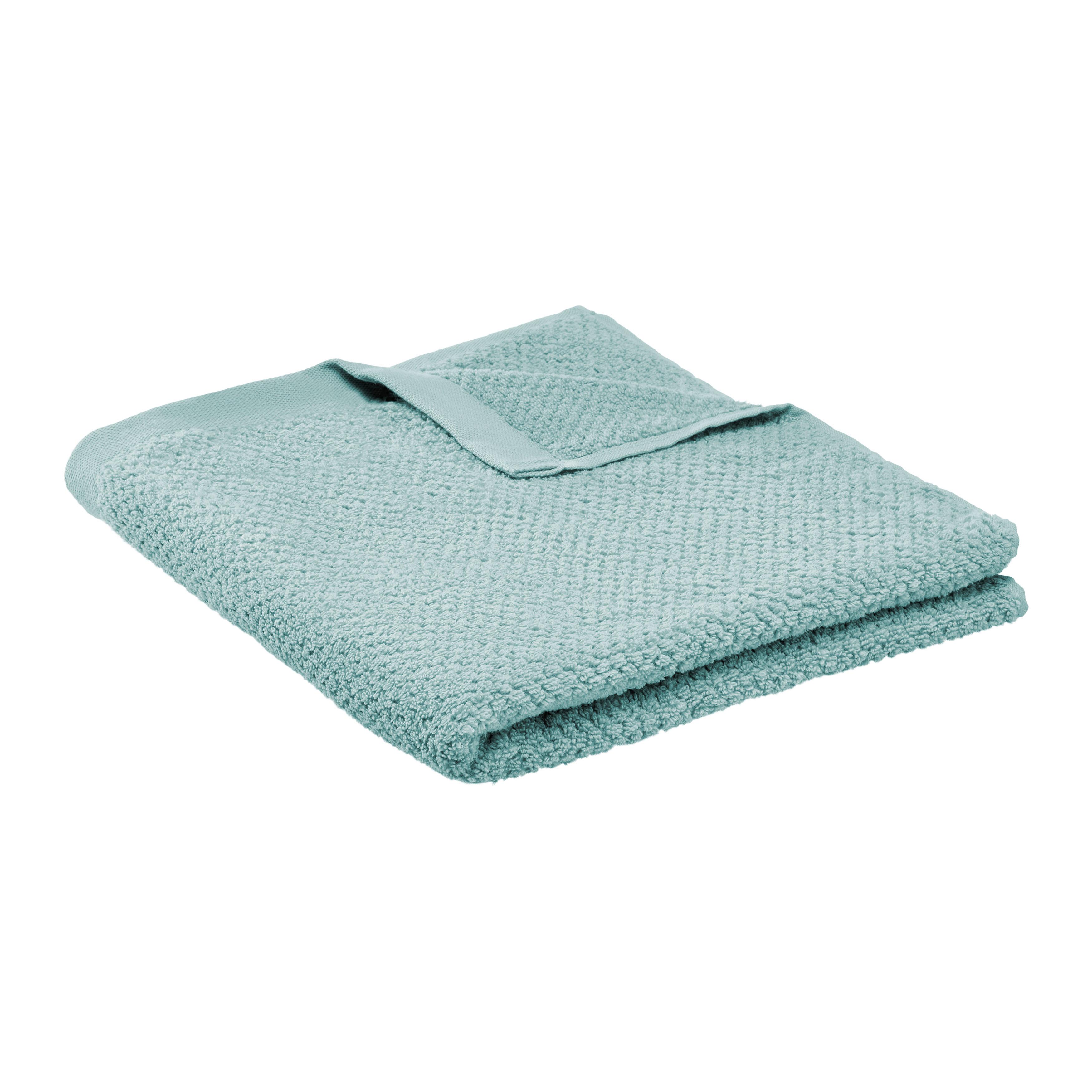 DUSCHHANDDUK LUISE - jadegrön, Klassisk, textil (70/140cm) - Modern Living