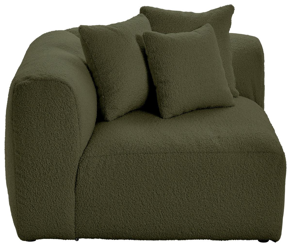 Modul Sofaelement Bloom Ecke Olivgrün - Olivgrün, Trend, Textil (115/70/115cm) - Livetastic
