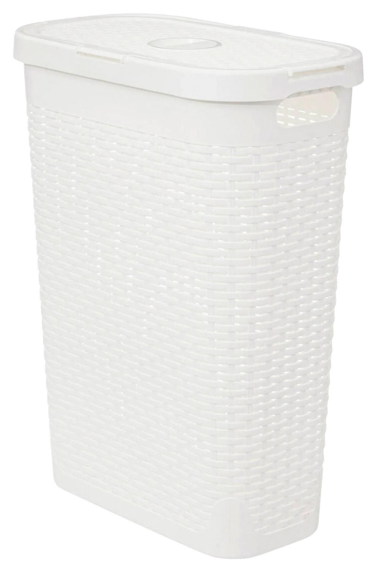 Coș de rufe Slim Basket - alb, Konventionell (26,5/46,4/60,5cm)