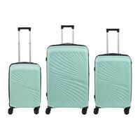 Reisekofferset Capri Mintgrün, 3-teilig - Mintgrün, KONVENTIONELL, Kunststoff/Textil - Mömax