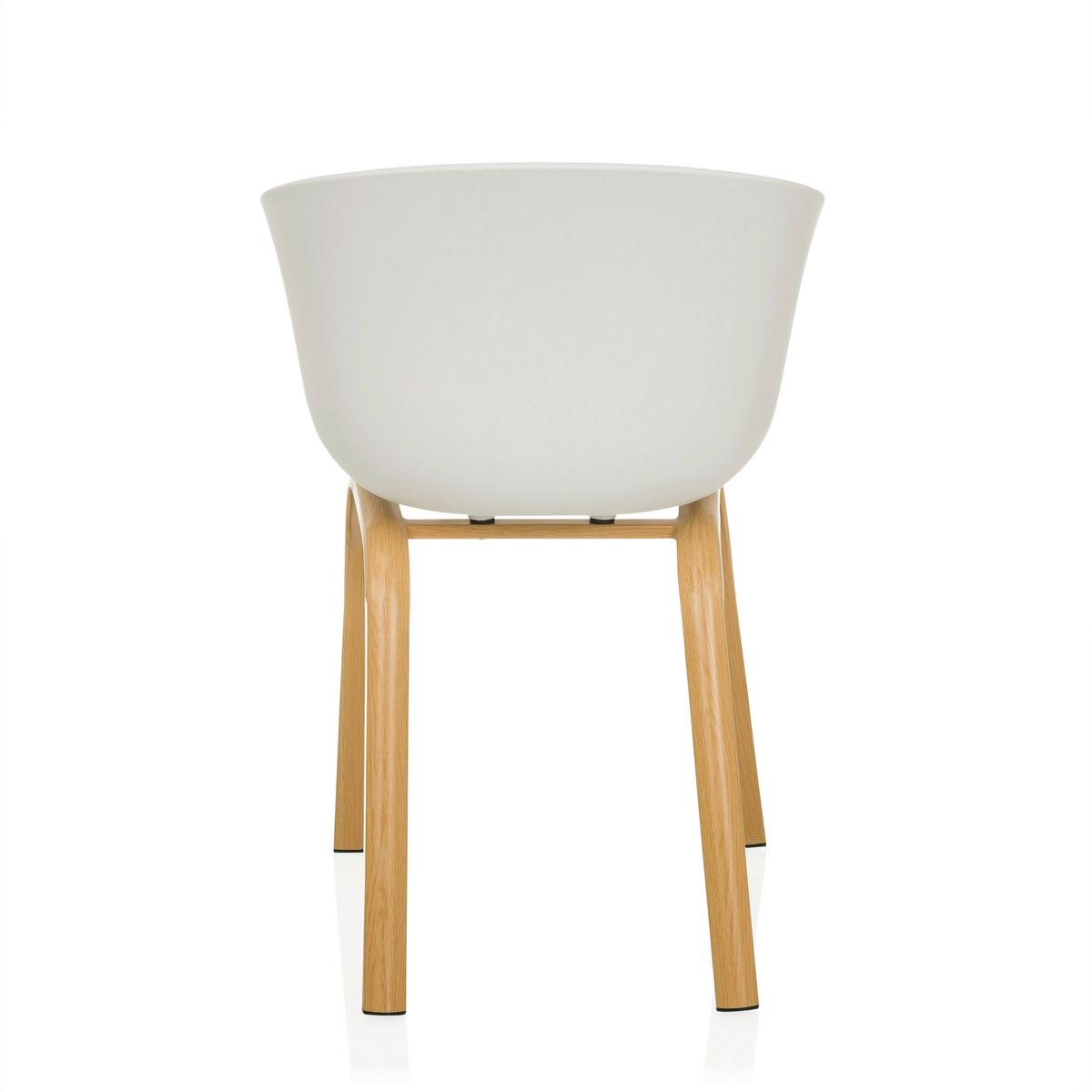 Naslanjač Oslo W, Bela - svetlo rjava/bela, Moderno, kovina/umetna masa (54/78/56cm) - MID.YOU