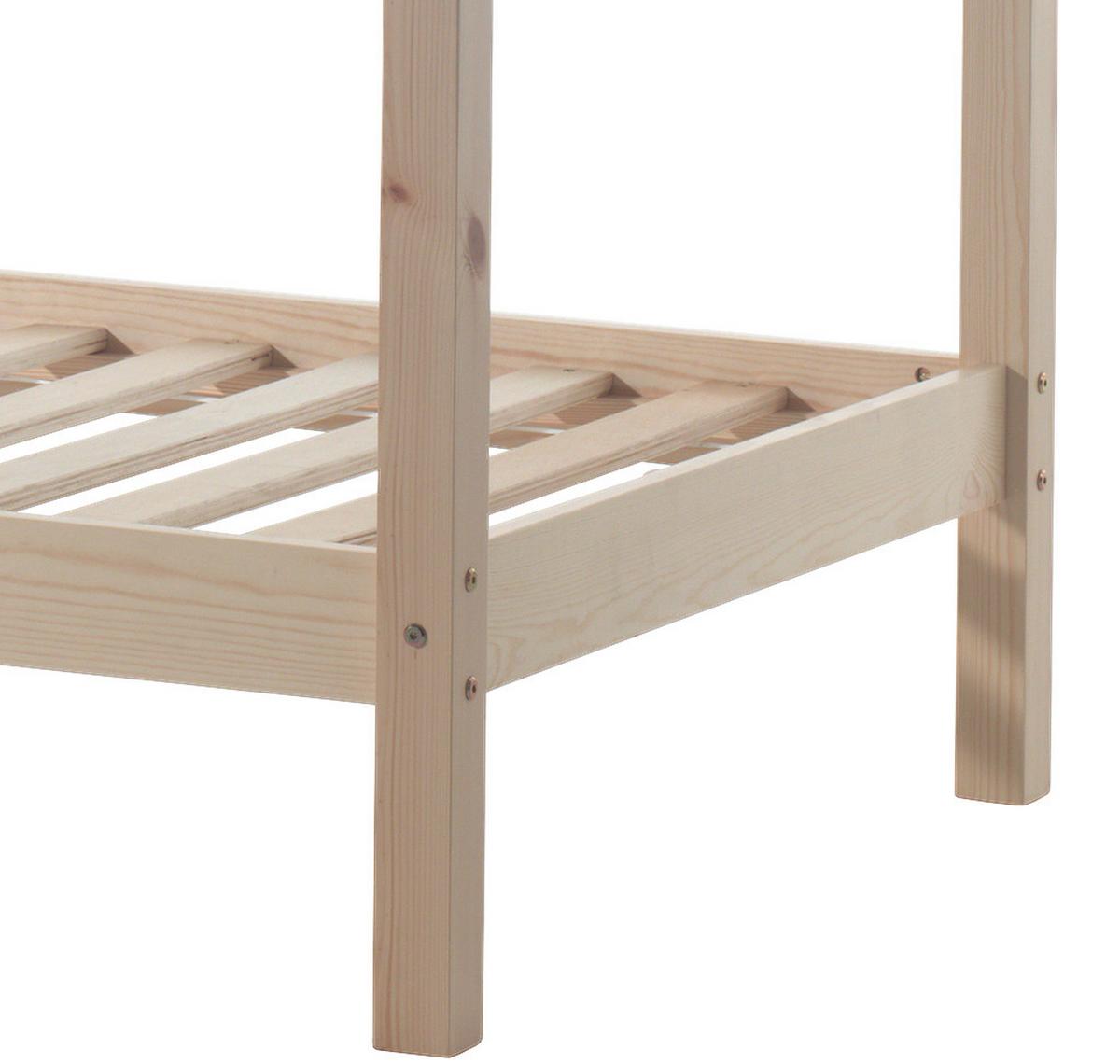 Hausbett Dallas 90x200 cm Kiefer Natur Echtholz - Kieferfarben, MODERN, Holz (90/200cm) - MID.YOU