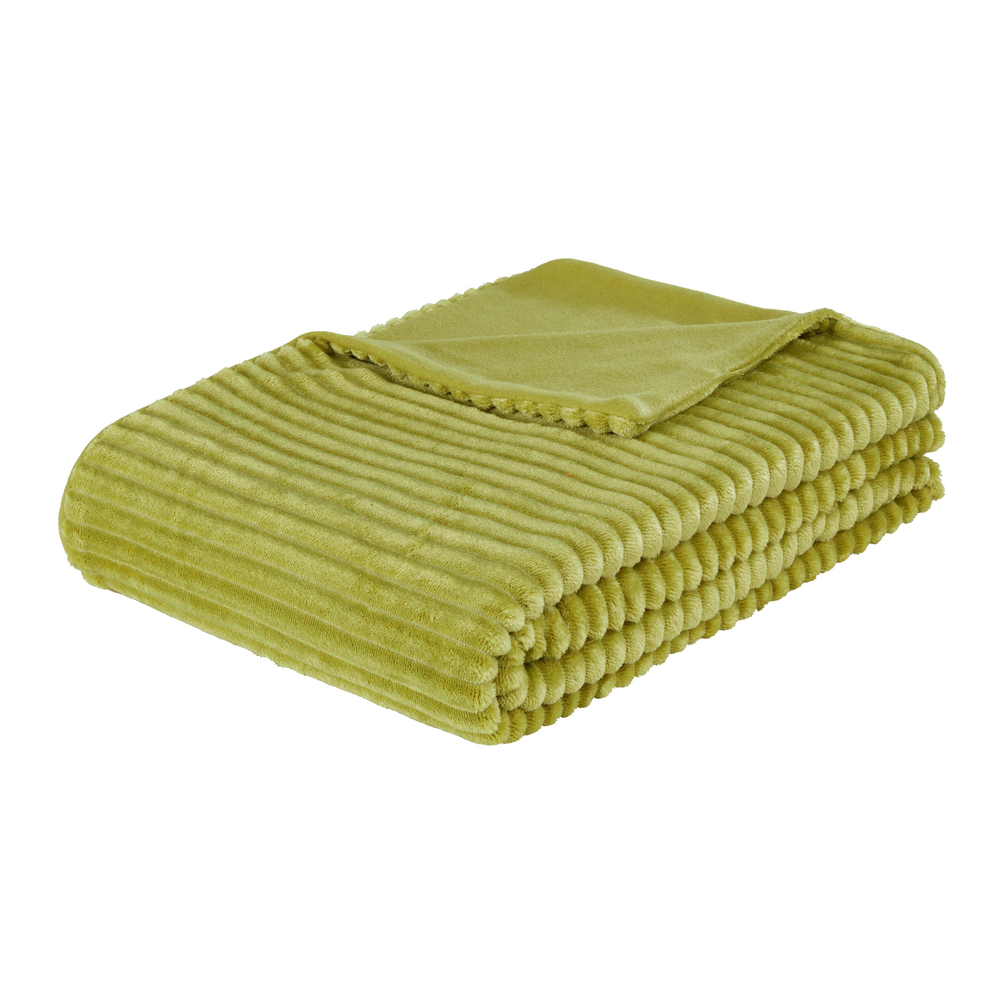 Kuscheldecke Conni Olivgrün ca. 140x200cm - Olivgrün, Modern, Textil (140/200cm) - Modern Living