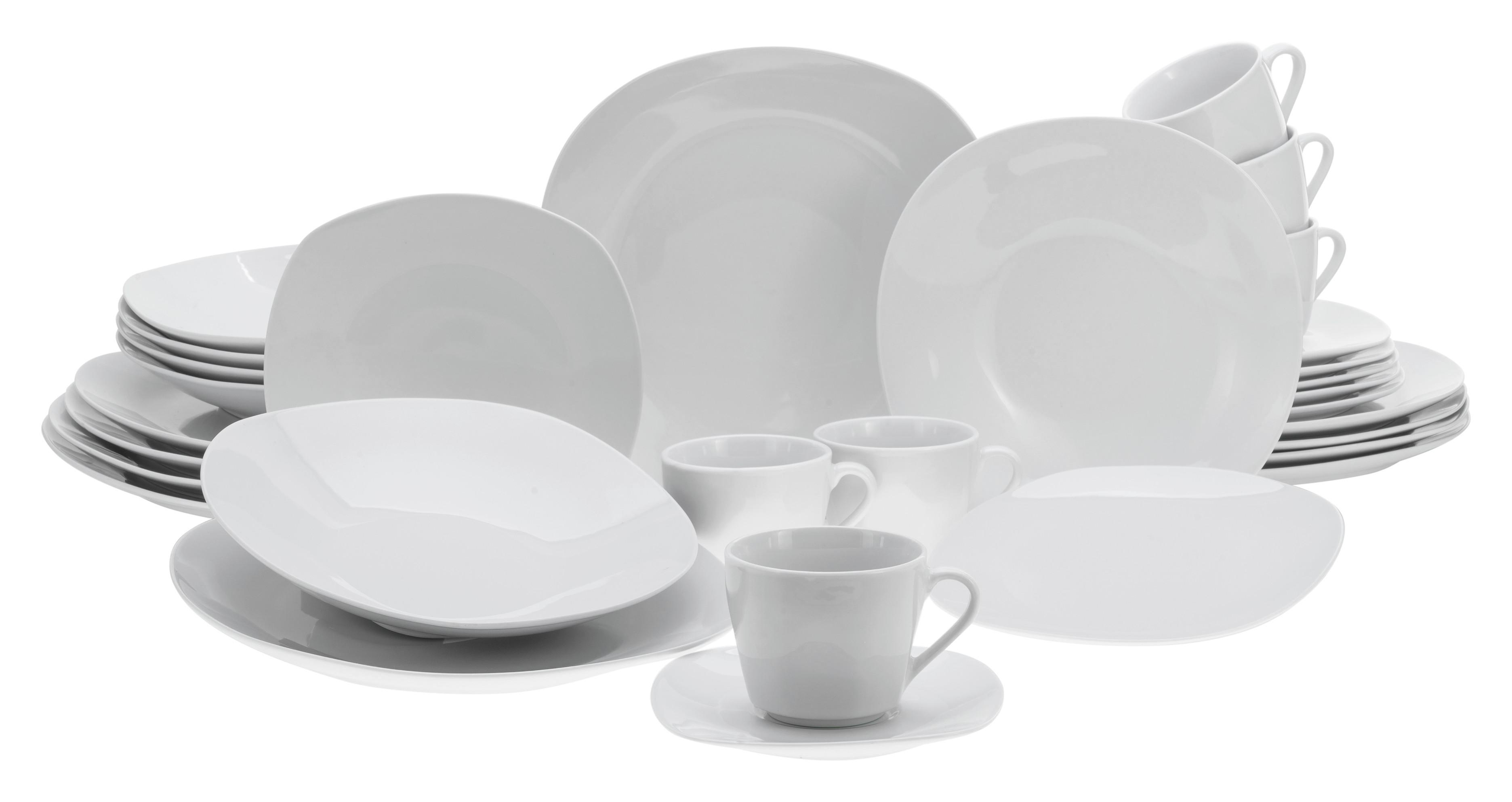 Kombinált Étkészlet 18028 - fehér, Basics, kerámia - Creatable