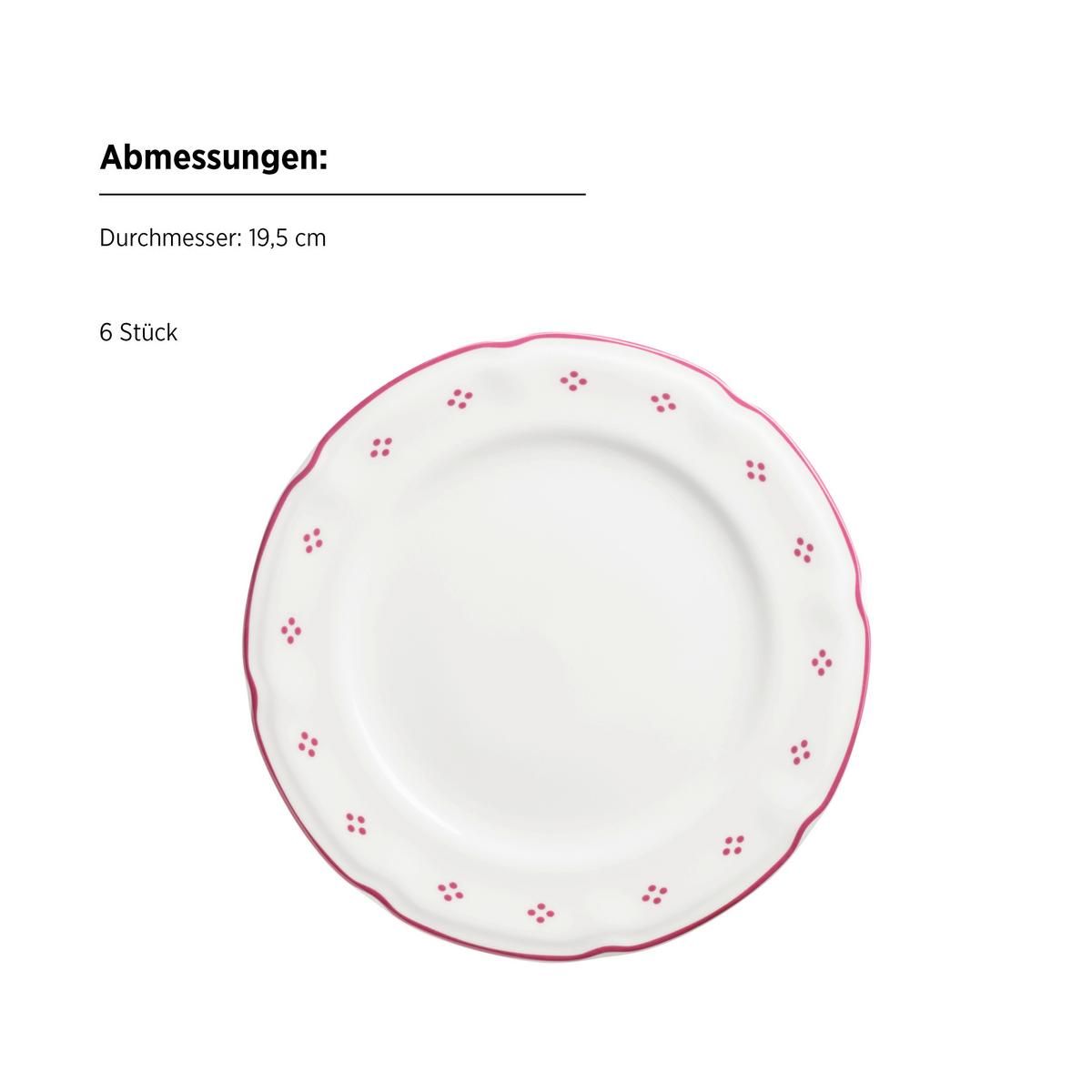 SERVICE À CAFÉ 934143 KAFFEESERVICE LOVA - blanc/rouge, Basics, céramique - Mäser