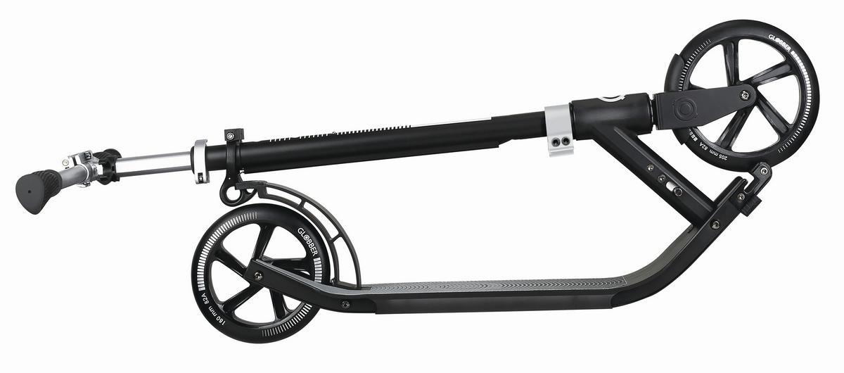 Scooter GL One aus Aluminium - Schwarz/Grau, Basics, Metall (49/111/96cm) - GLOBBER