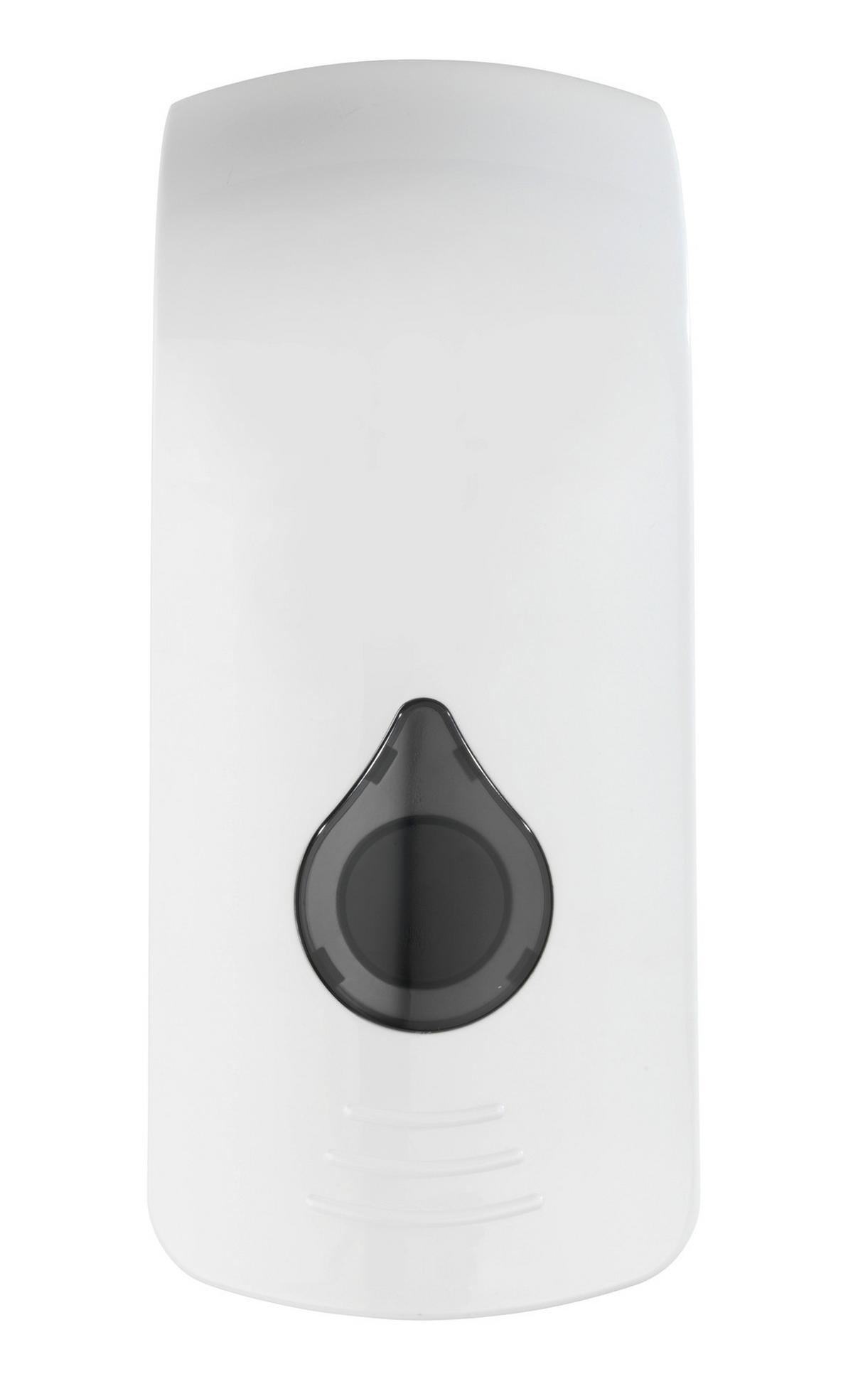 Dozator săpun Ranera - alb/negru, Modern, plastic (10,5/24,5/10,5cm) - Wenko