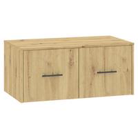 Nadogradnja Za Ormar Kivo - crna/hrast artisan, Moderno, pločasti materijal/plastika (90/39,8/52,1cm) - Modern Living