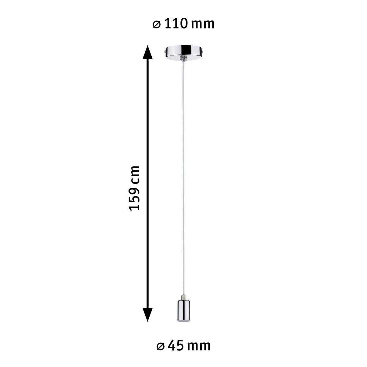 Hängeleuchte Larus in Chromfarben - Design (11,0cm) - Paulmann