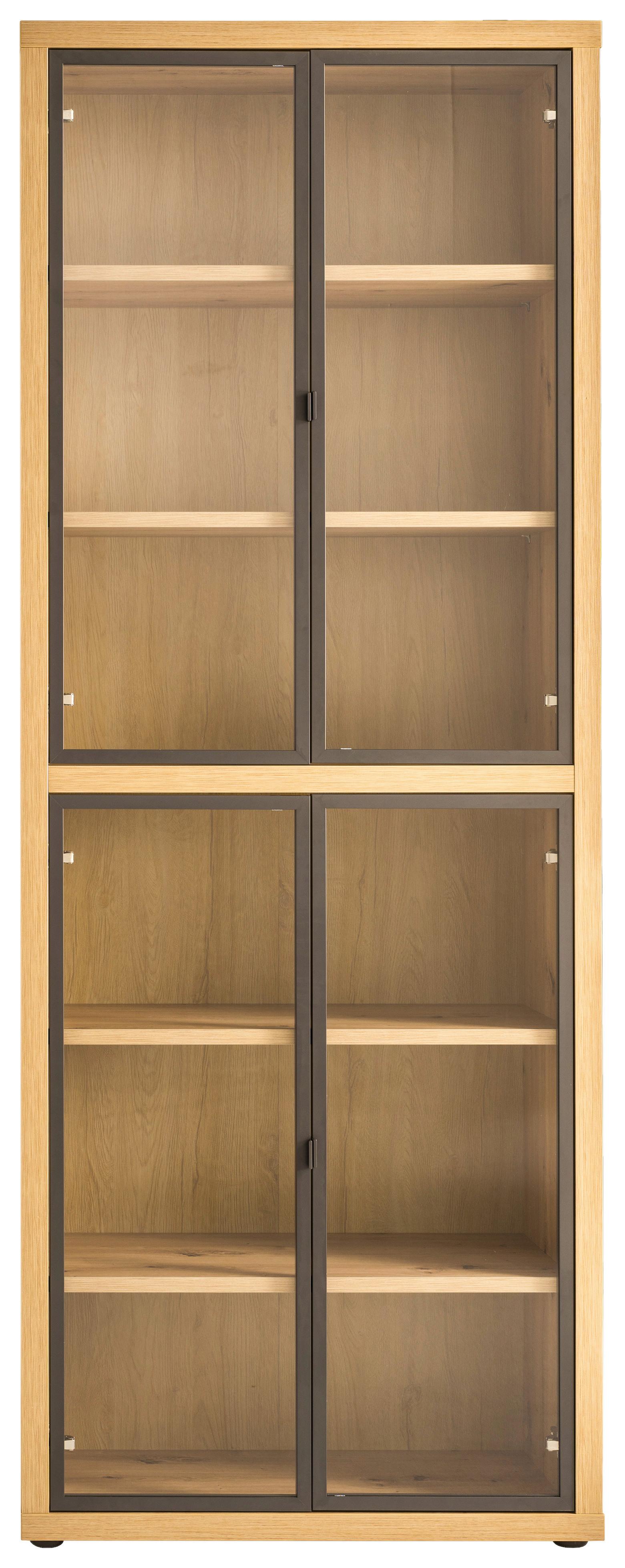 DÖRRSET MASSICCIO - antracit, Modern, metall/glas (74/101cm) - Mömax