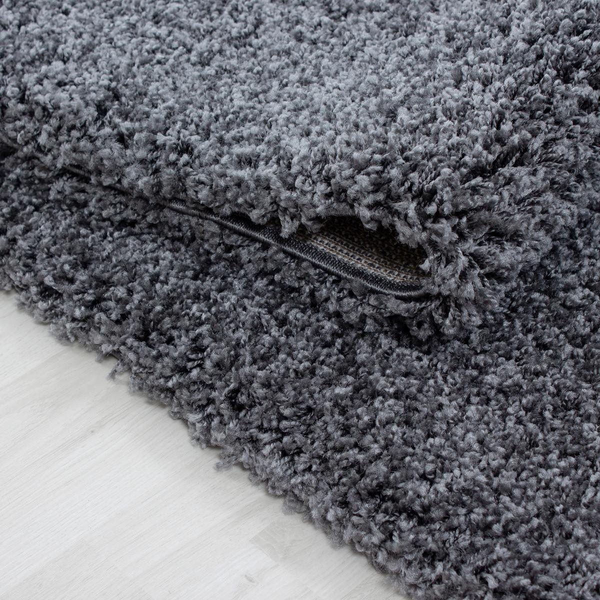 Hochflorteppich Dream Grau ca. 80x150cm - Grau, KONVENTIONELL, Textil (80/150cm) - Novel