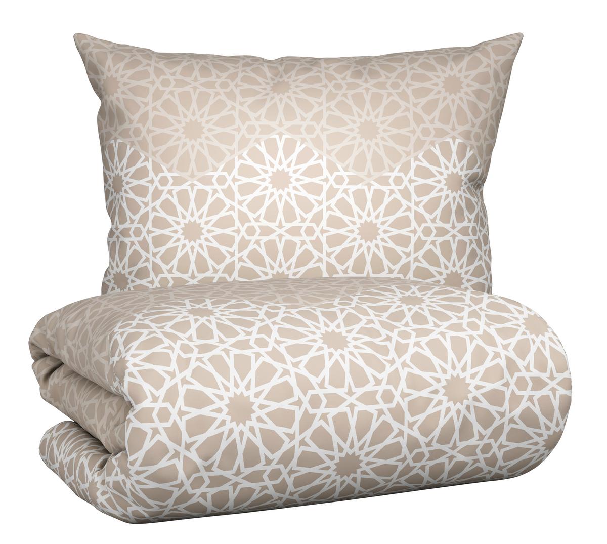 Lenjerie de pat Caroline, cca.140x200/70x90 cm - culoare natur, Konventionell, textil (140/200cm) - Modern Living