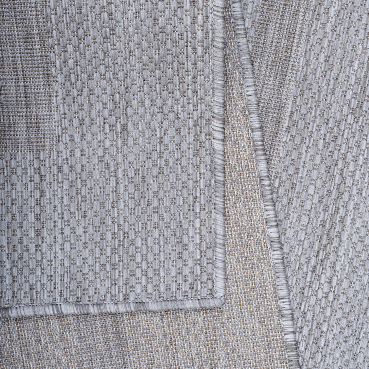 TEPPICH Outdoor ALSTER in Silber, einfarbig, Ø 200 cm - Silberfarben, Textil (200/200cm) - KADIMA DESIGN