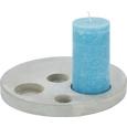 Teelichtständer Pierre in Grau/zement - Grau, Stein (35/3cm)