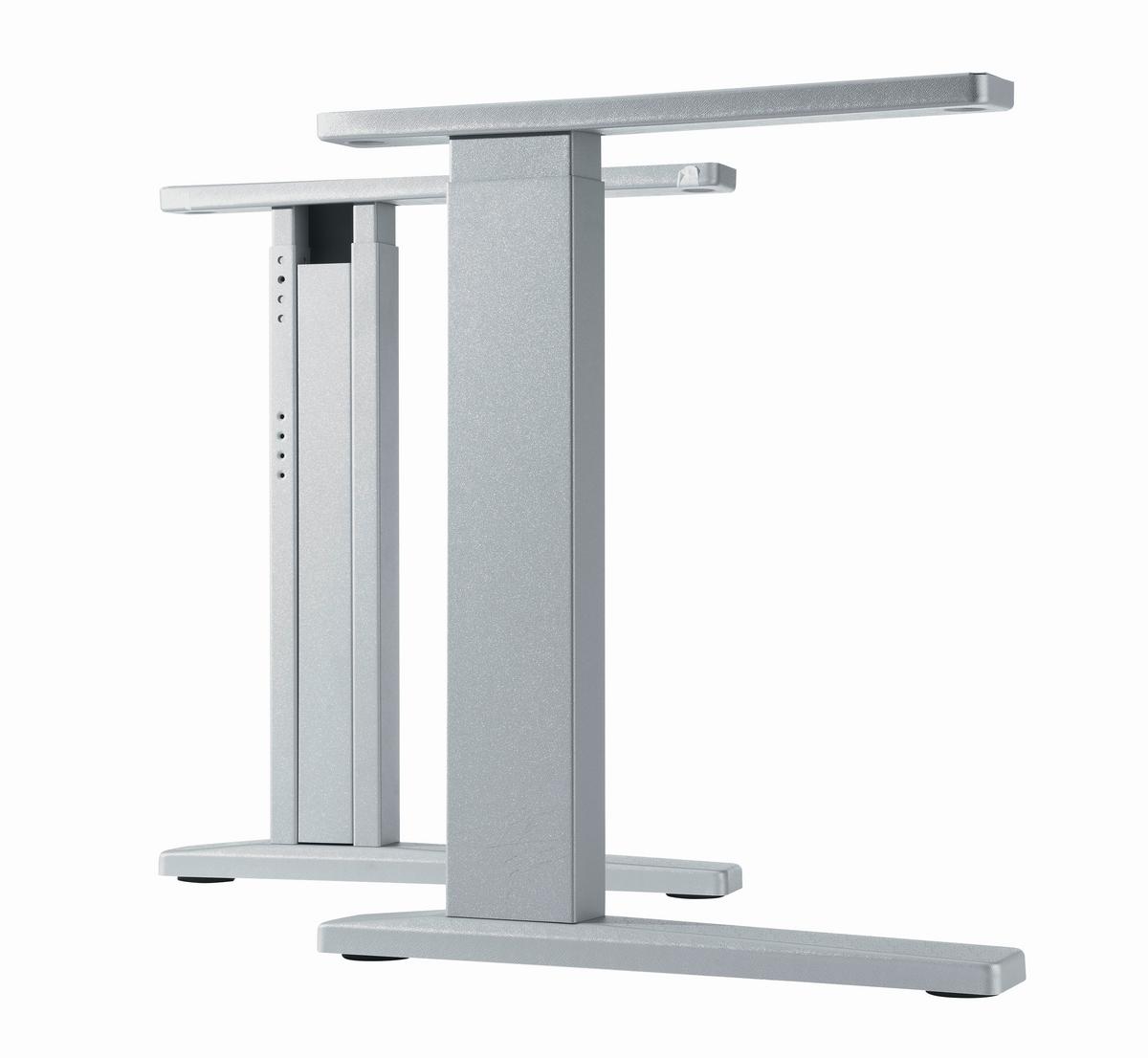 Schreibtischbeine aus Metall, 2er Set - Alufarben, Modern, Metall (70/64/70cm) - Mömax