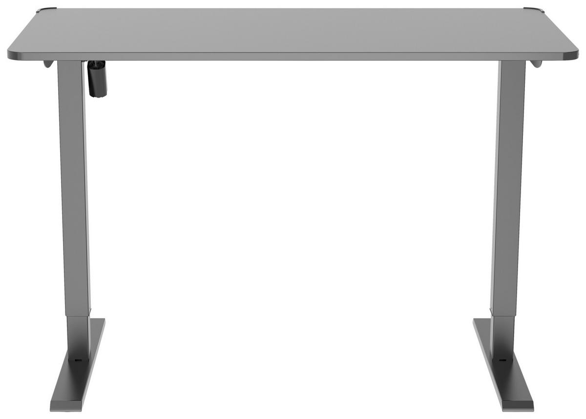 Masă de scris JACK - negru, Modern, plastic/metal (120/70-115/60cm) - Modern Living