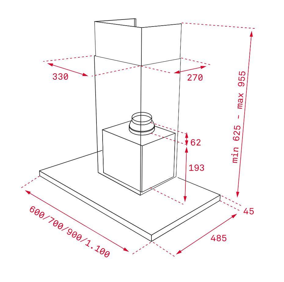 Hotă TEKA DLH 686T - Modern (60cm) - Teka