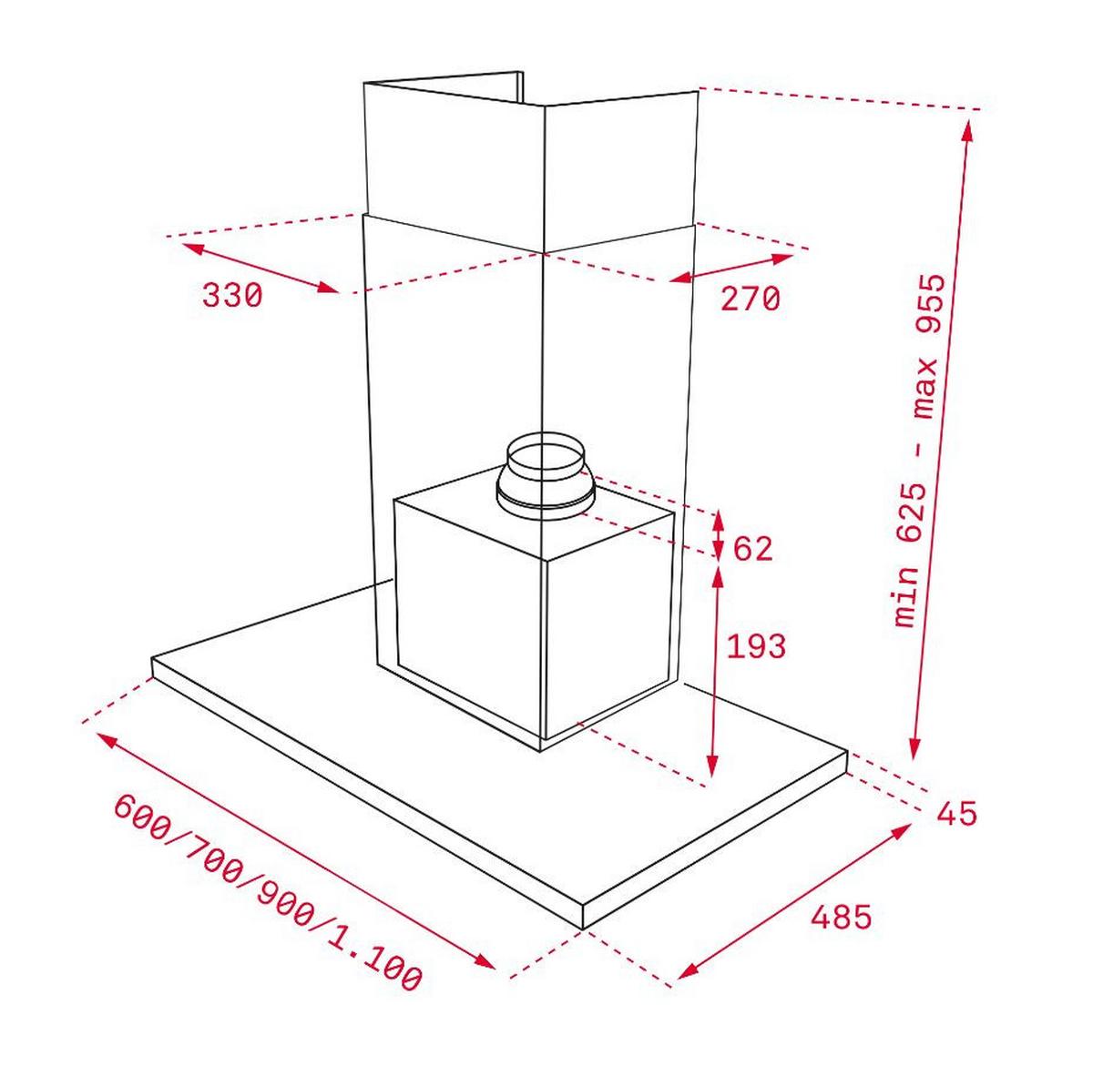 Hotă TEKA DLH 686T - Modern (60cm) - Teka