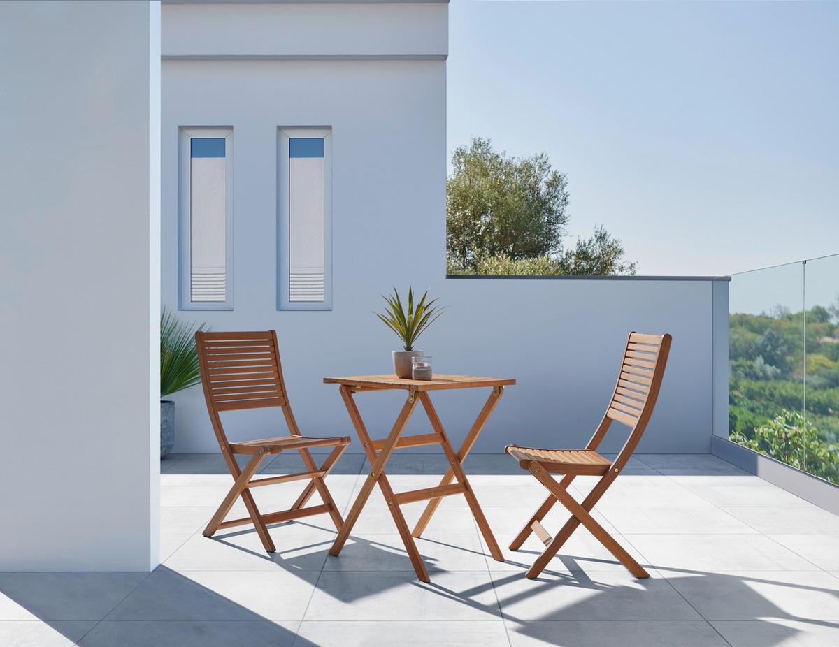 Set Za Balkon Stacy - barva tikovine, Natur, les - Mömax