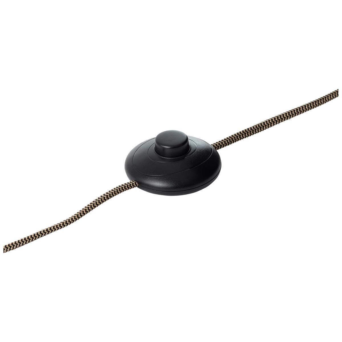 Stehleuchte Plow max. 10 Watt - Schwarz, Design, Holz/Metall (51/153,5cm) - Brilliant