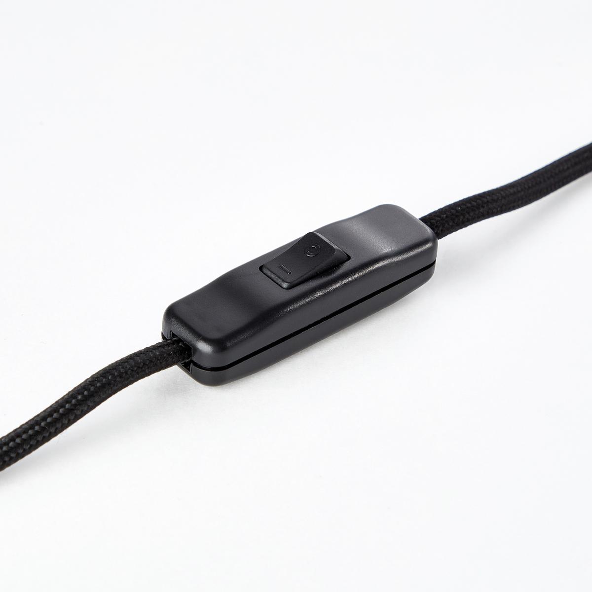 Tischleuchte Gwen Schwarz max. 40 Watt - Schwarz/Braun, Design, Holz/Metall (20/26,5cm) - Brilliant