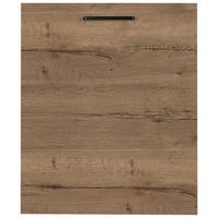 Geschirrspülerfront Structura Eiche dunkel - Eiche dunkel/Schwarz, MODERN, Holzwerkstoff/Metall (60/72/1,9cm) - Nobilia